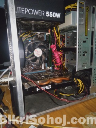 EROCK pc casing with power supply 450watt